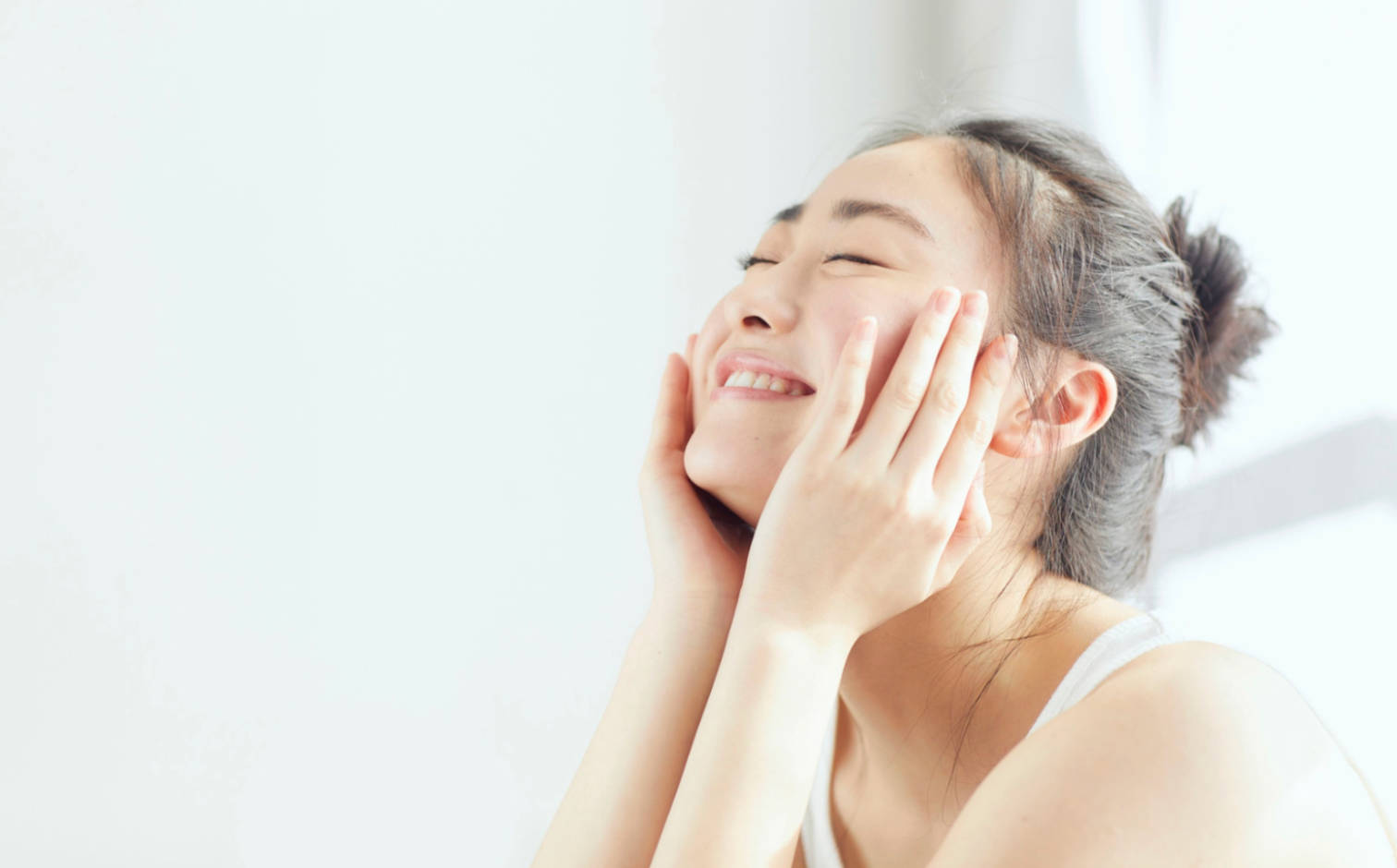 woman practicing a self care routine