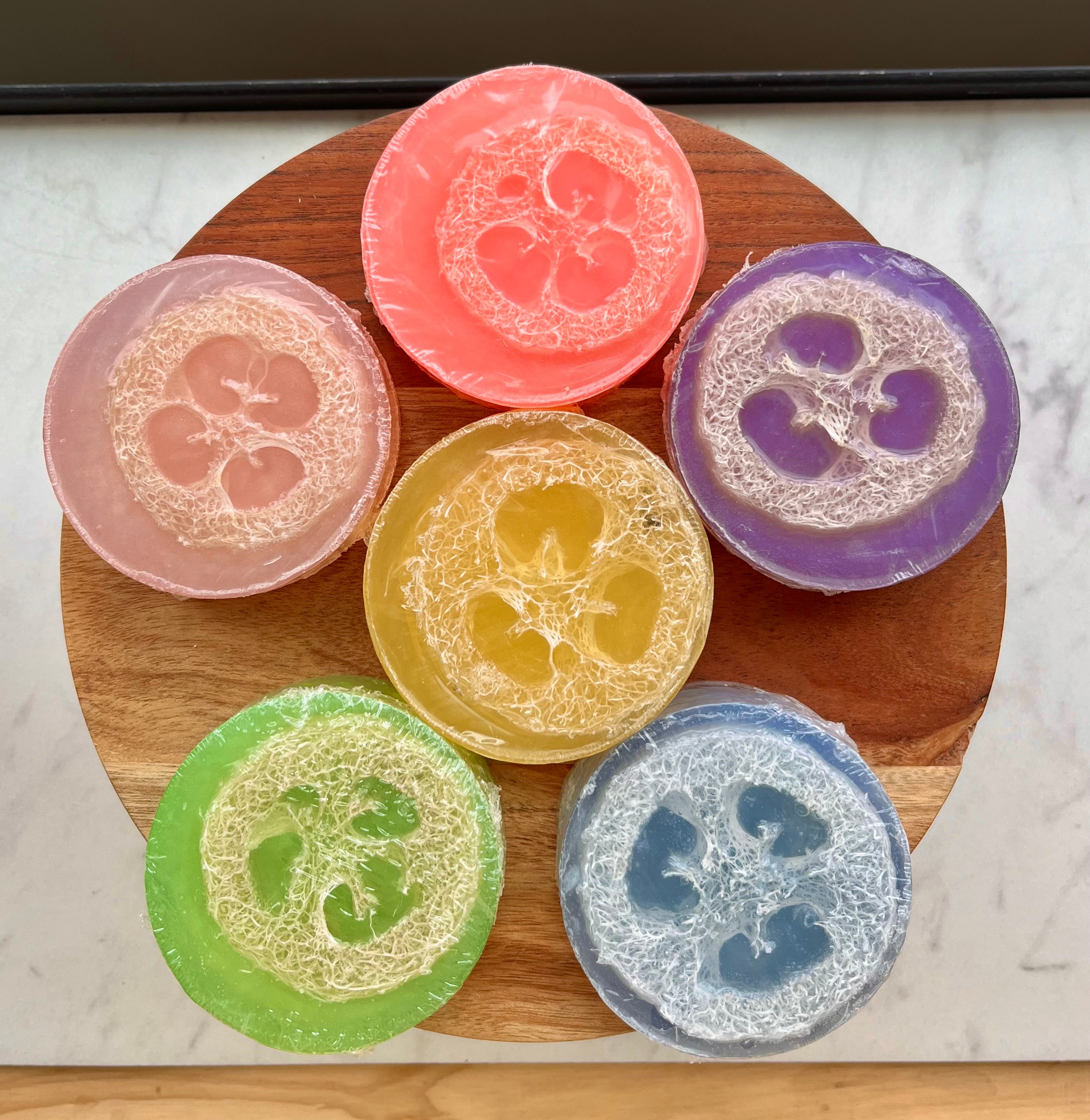 Handmade Loofah Soap - Moonflower