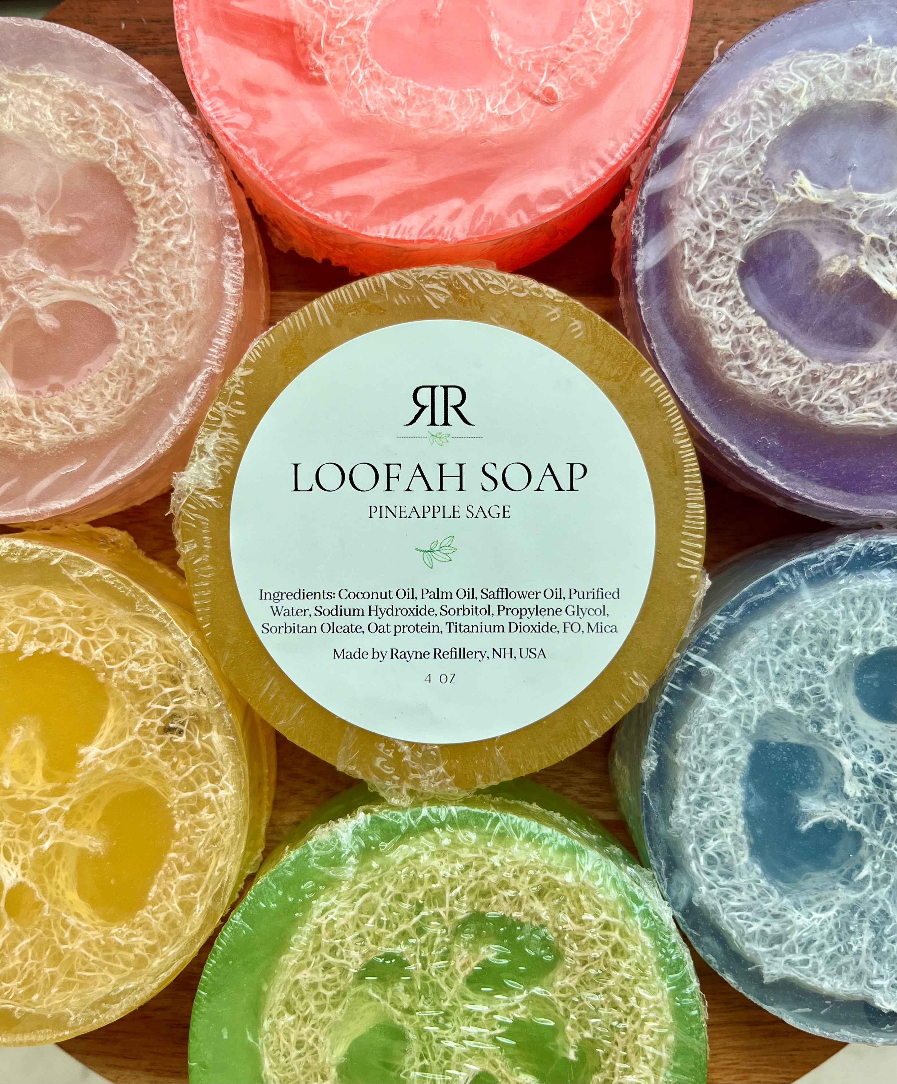 Handmade Loofah Soap - Pineapple Sage