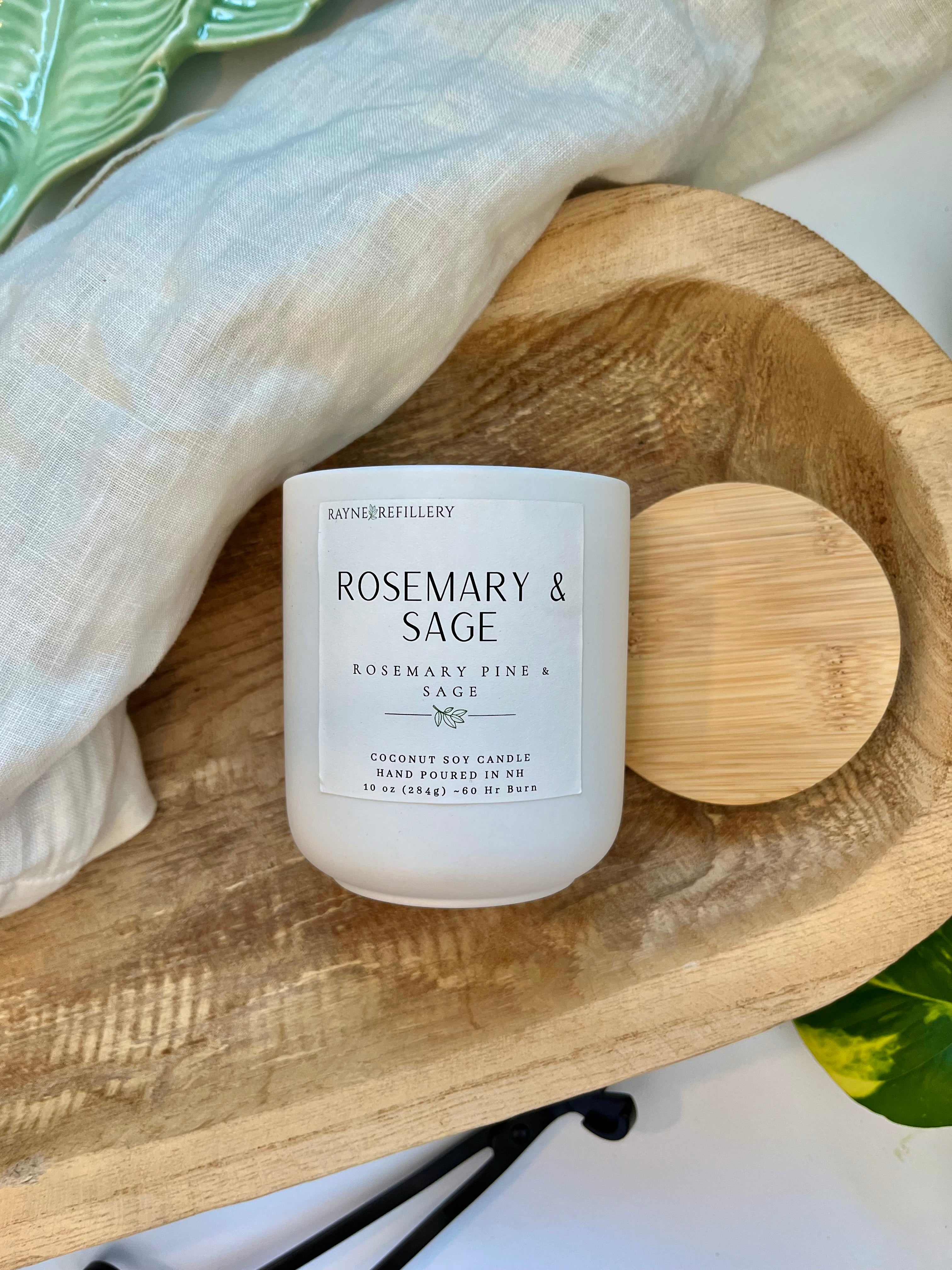 Rosemary & Sage - Coconut Soy Wax Candle