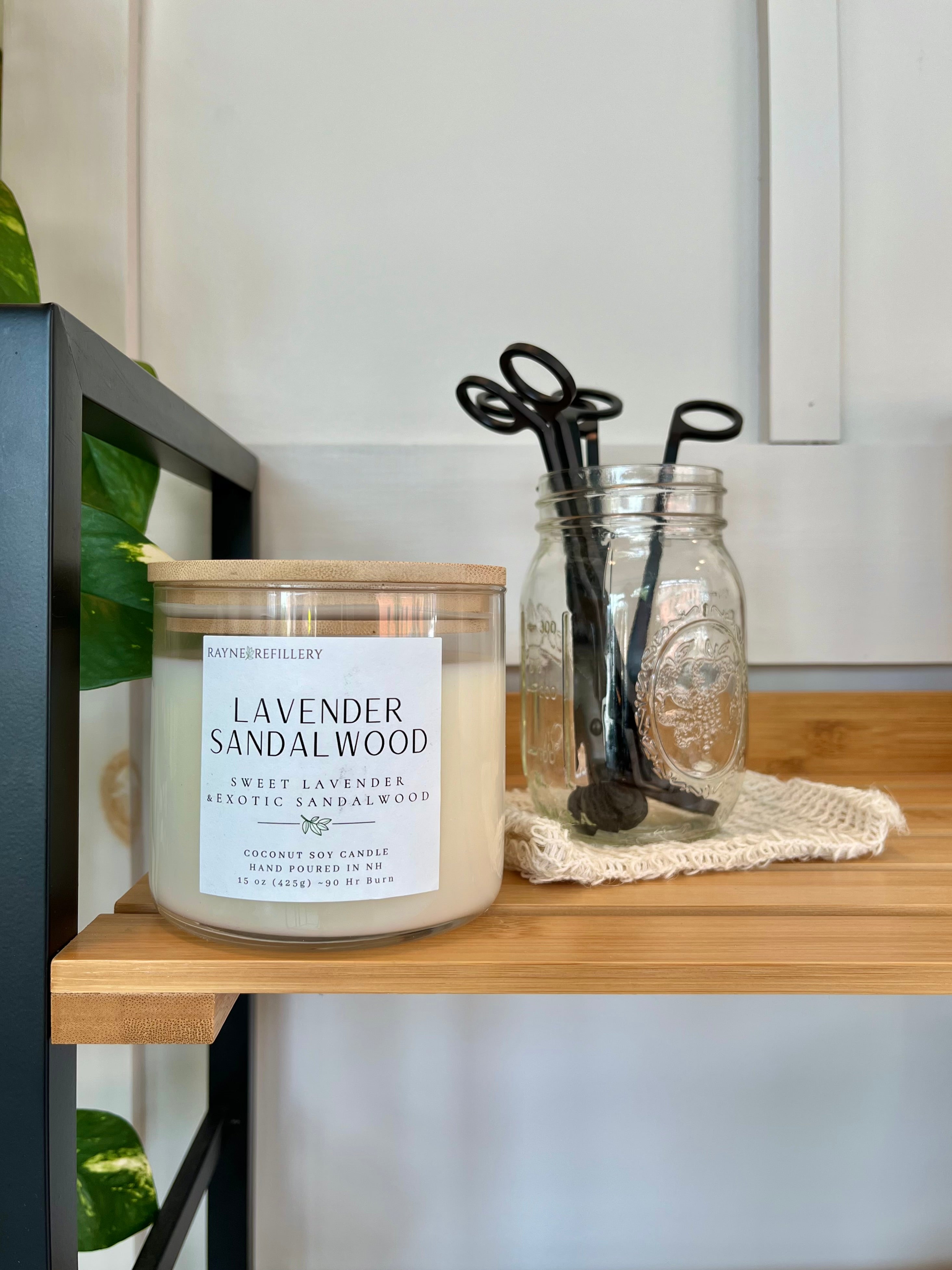 Lavender Sandalwood - Coconut Soy Wax Candle