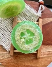 Handmade Loofah Soap - Cucumber & Green Tea