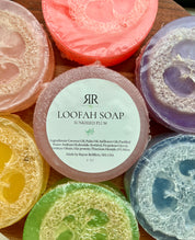 Handmade Loofah Soap - Sunkissed Plum