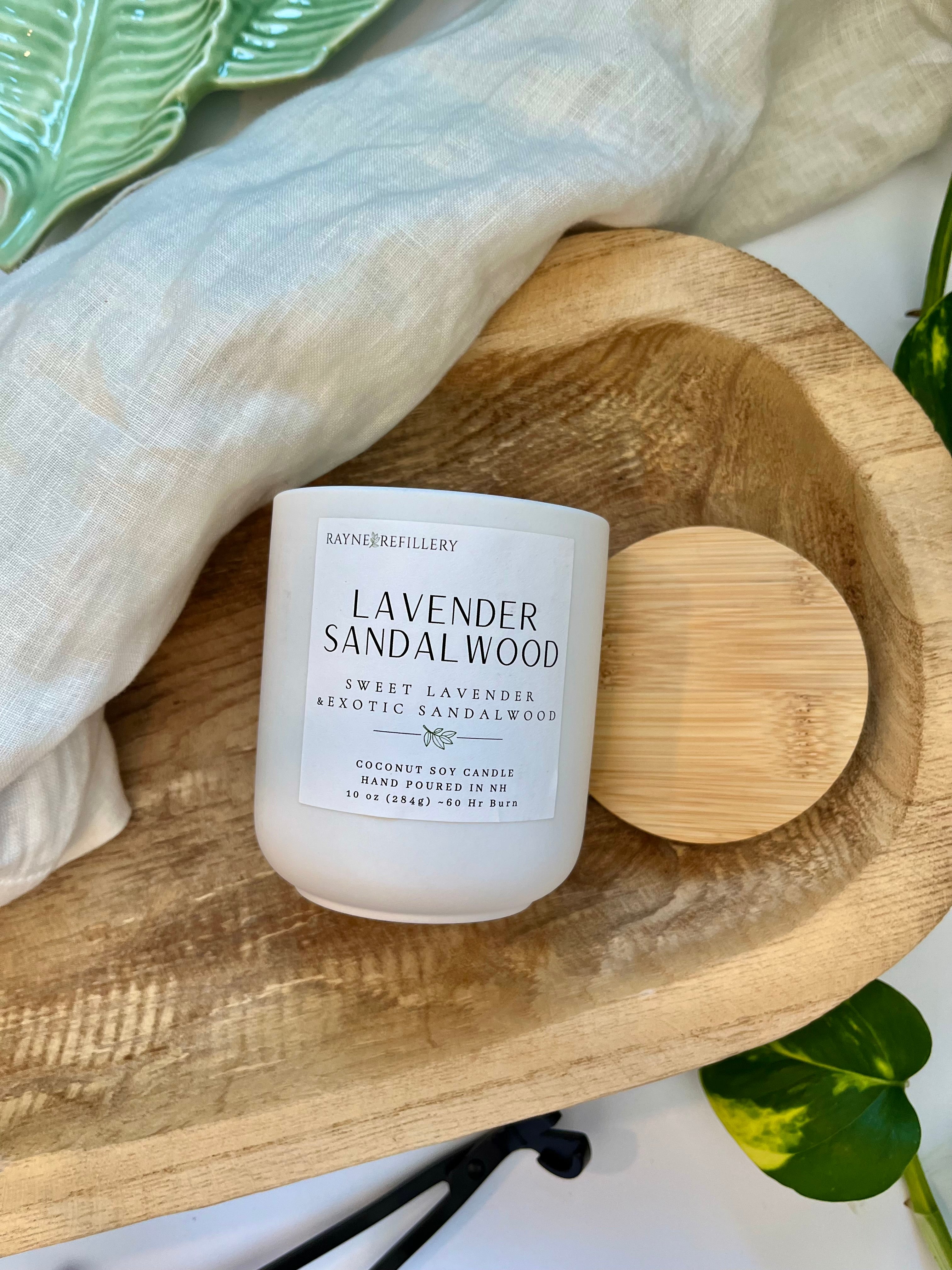 Lavender Sandalwood - Coconut Soy Wax Candle