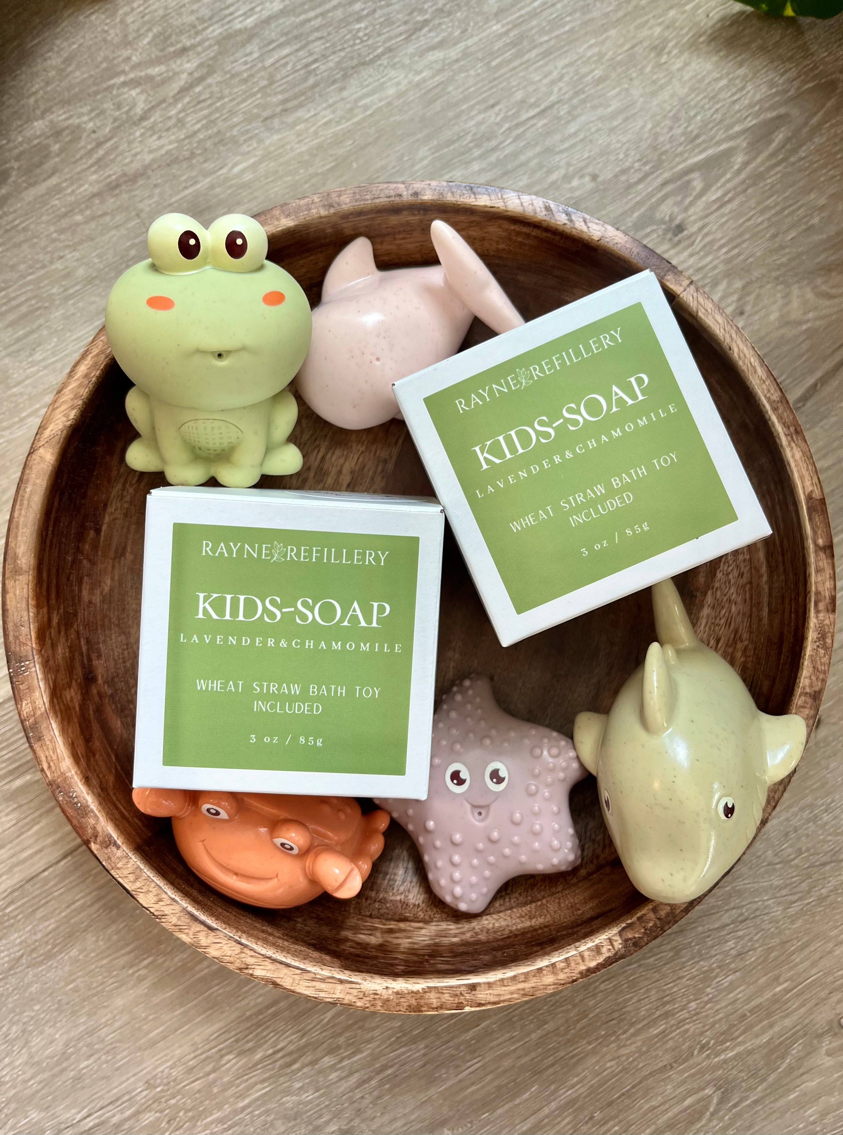 Kids Soap with Wheat Straw Bath Toy