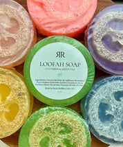 Handmade Loofah Soap - Cucumber & Green Tea