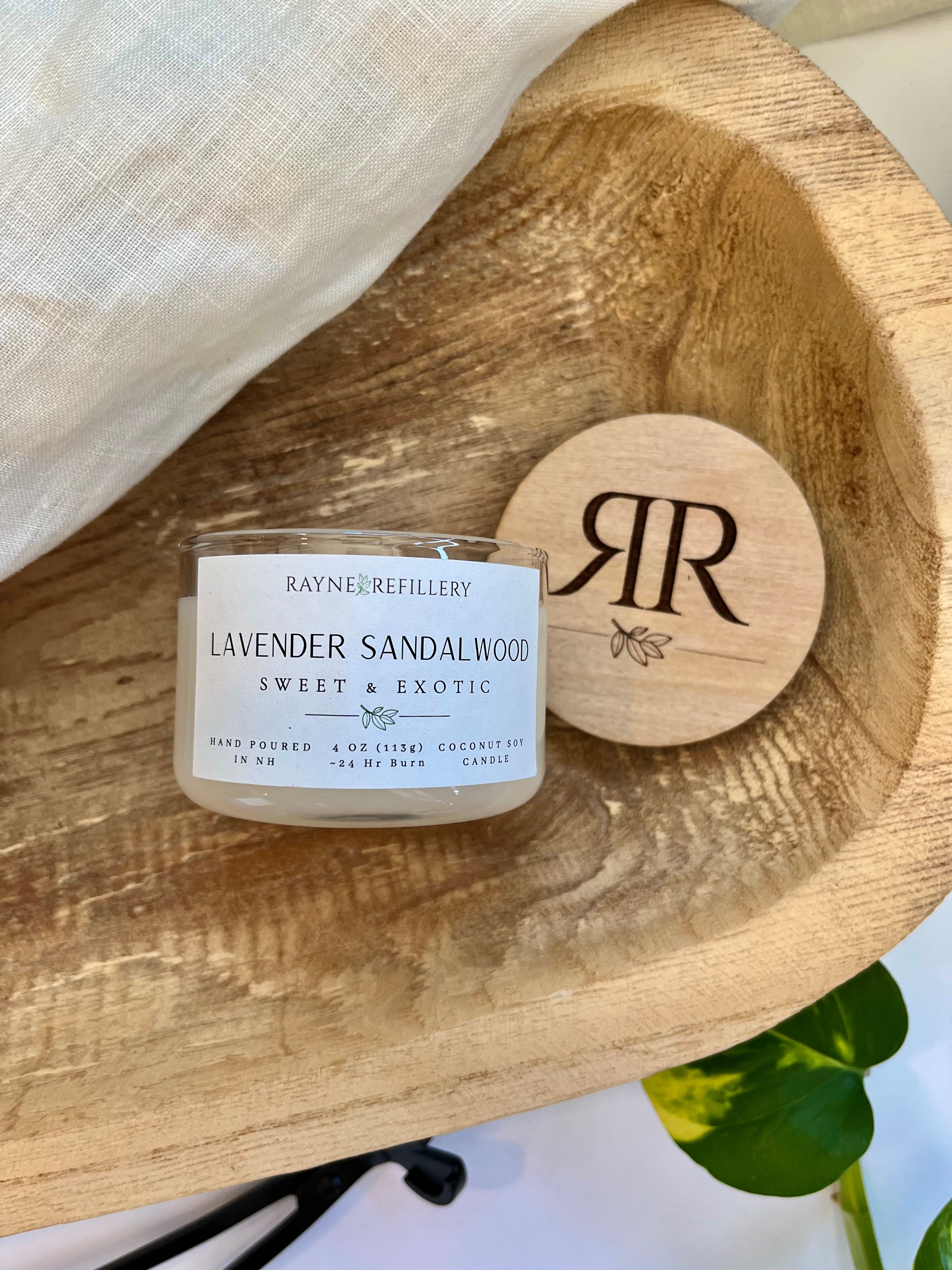 Lavender Sandalwood - Coconut Soy Wax Candle