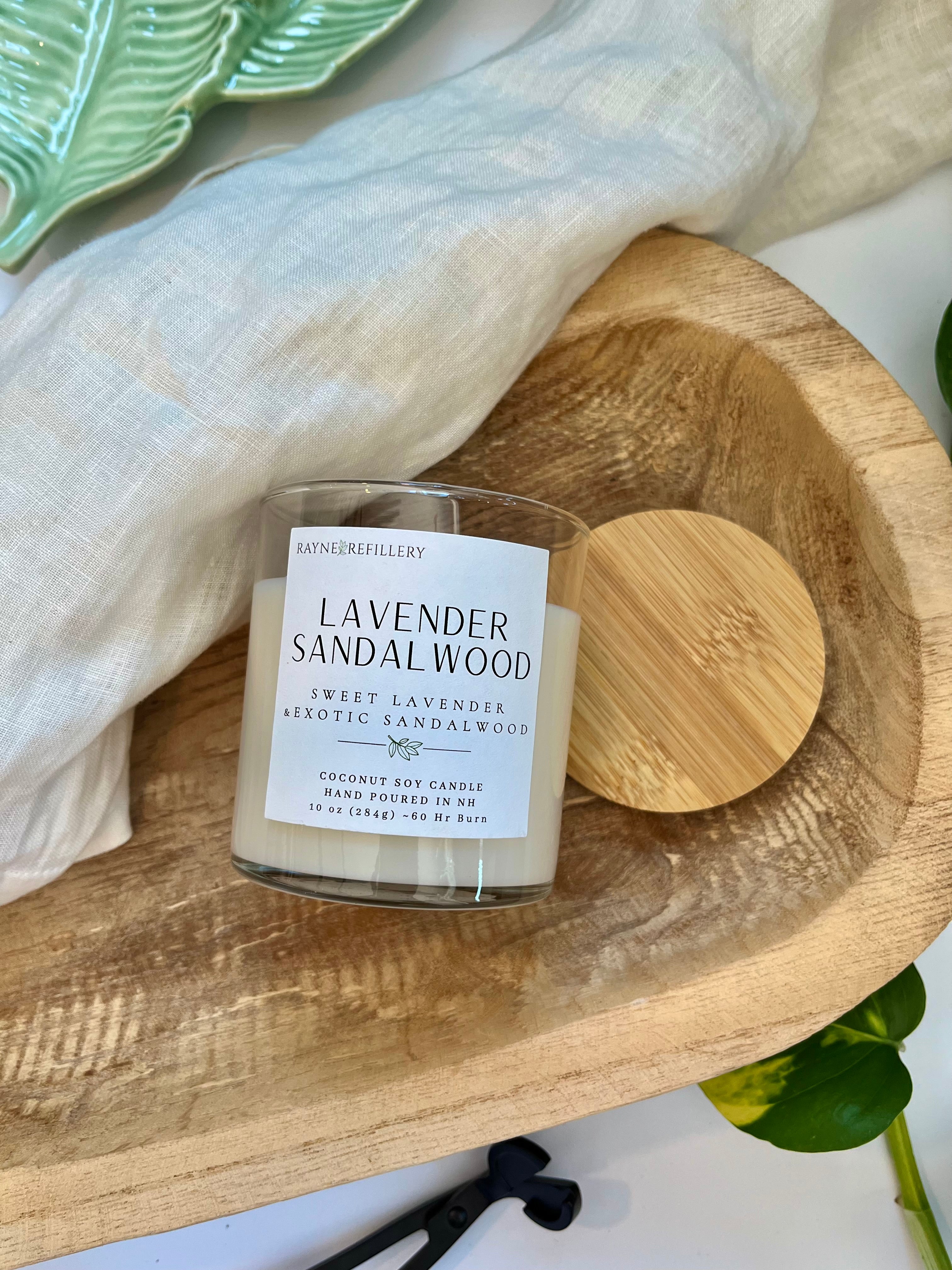 Lavender Sandalwood - Coconut Soy Wax Candle
