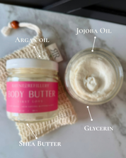 First Love Body Butter – Shea Butter & Argan Oil Peach & Hydrangea Moisturizer