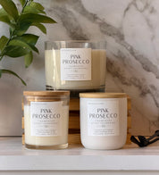 Pink Prosecco Coconut Soy Candle – Cranberry & Champagne