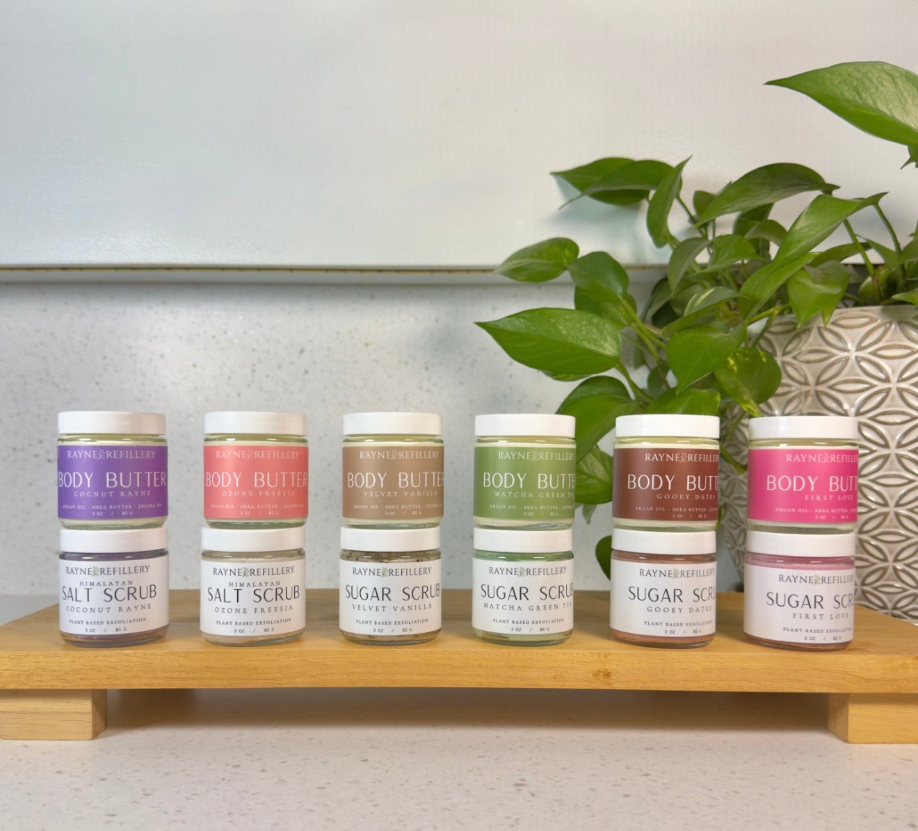 Coconut Rayne Pink Himalayan Salt Scrub - Whipped Exfoliating Body Scrub