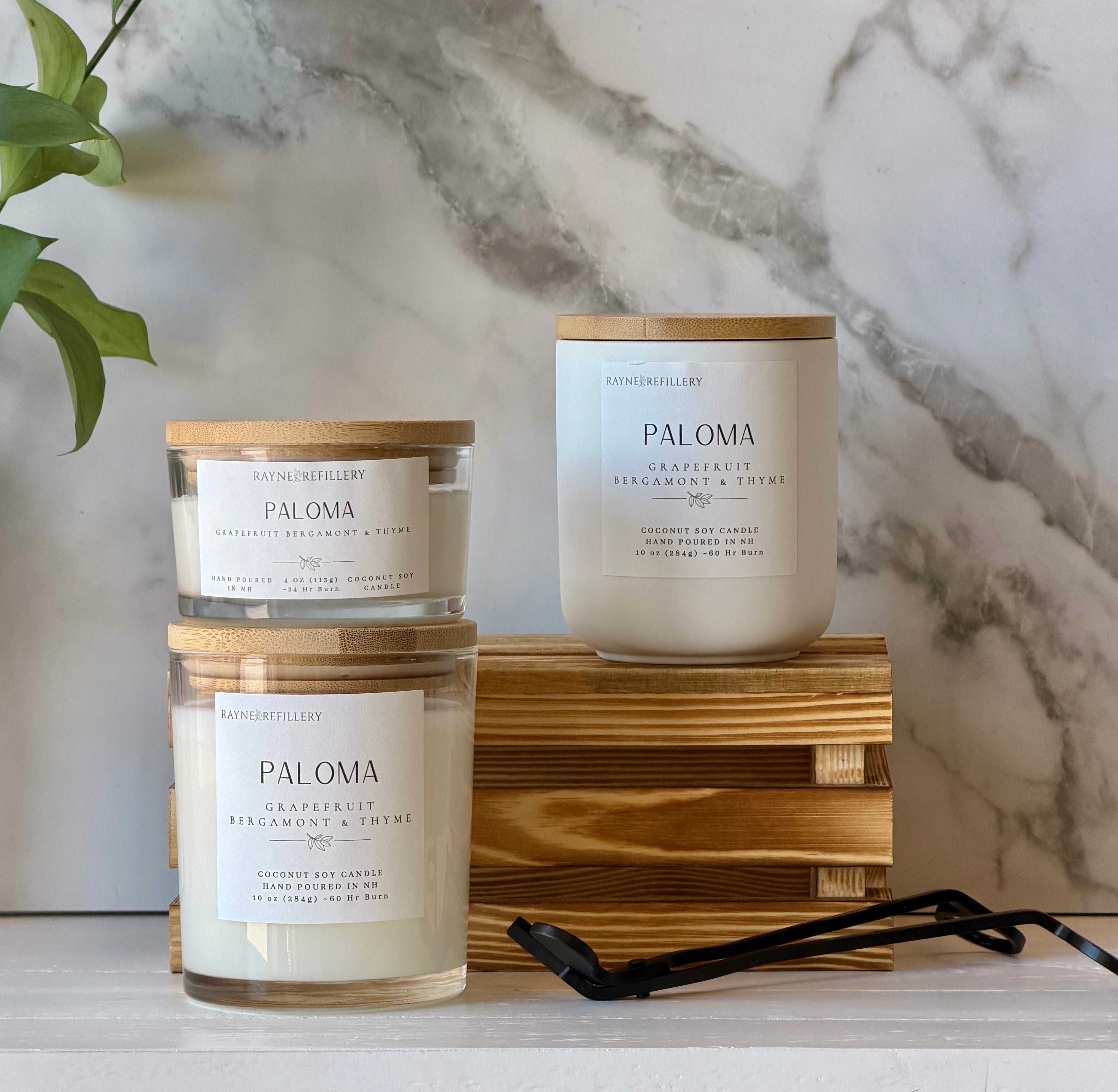 Paloma Coconut Soy Candle – Grapefruit, Bergamot & Thyme