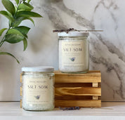 Lavender Bath Salt Soak - Relaxing Aromatherapy for Sleep & Stress Relief