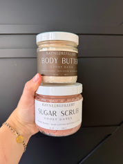 Gooey Dates Whipped Sugar Scrub - Caramel Vanilla Exfoliating Body Scrub