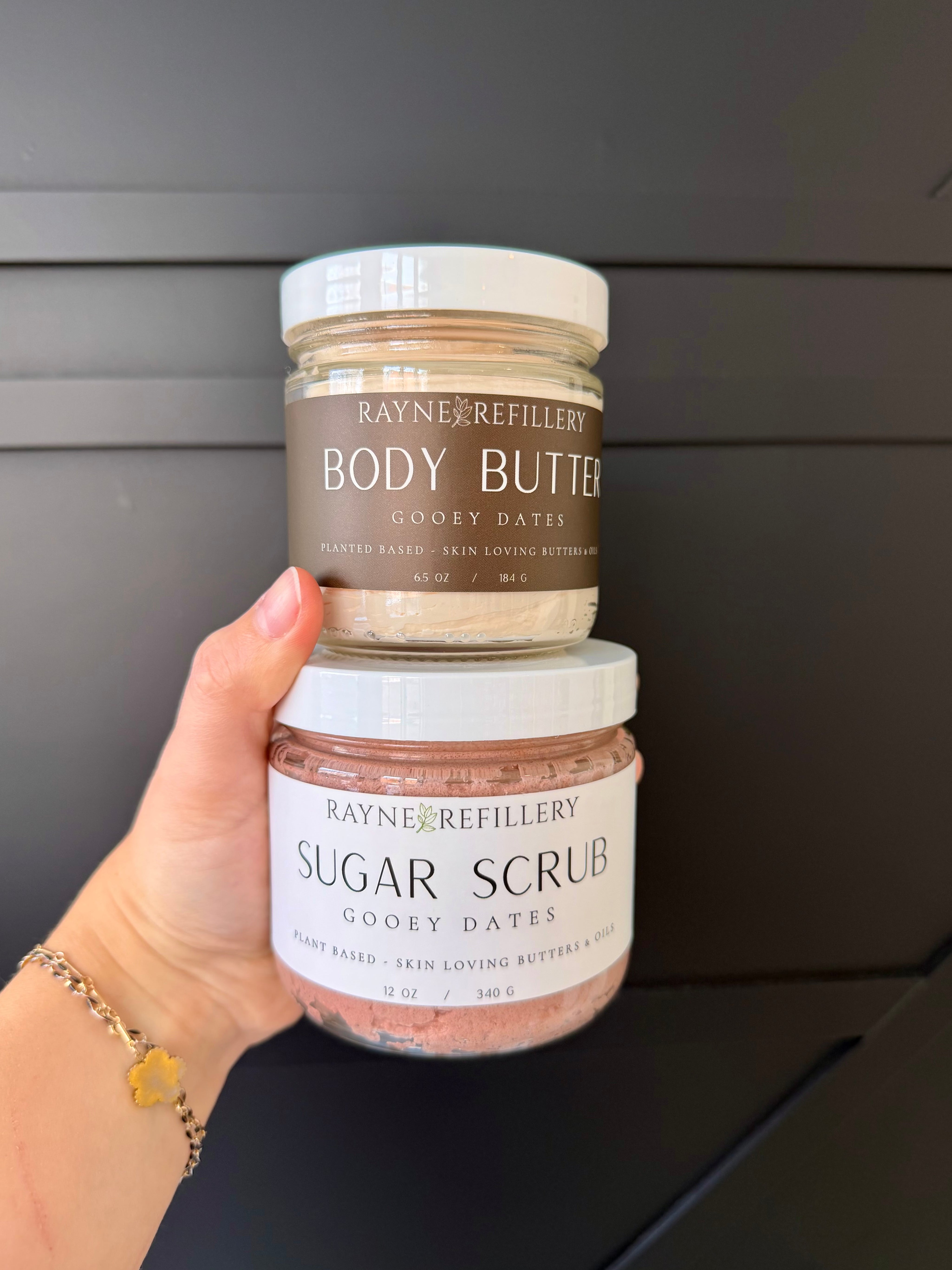 Gooey Dates Whipped Sugar Scrub - Caramel Vanilla Exfoliating Body Scrub