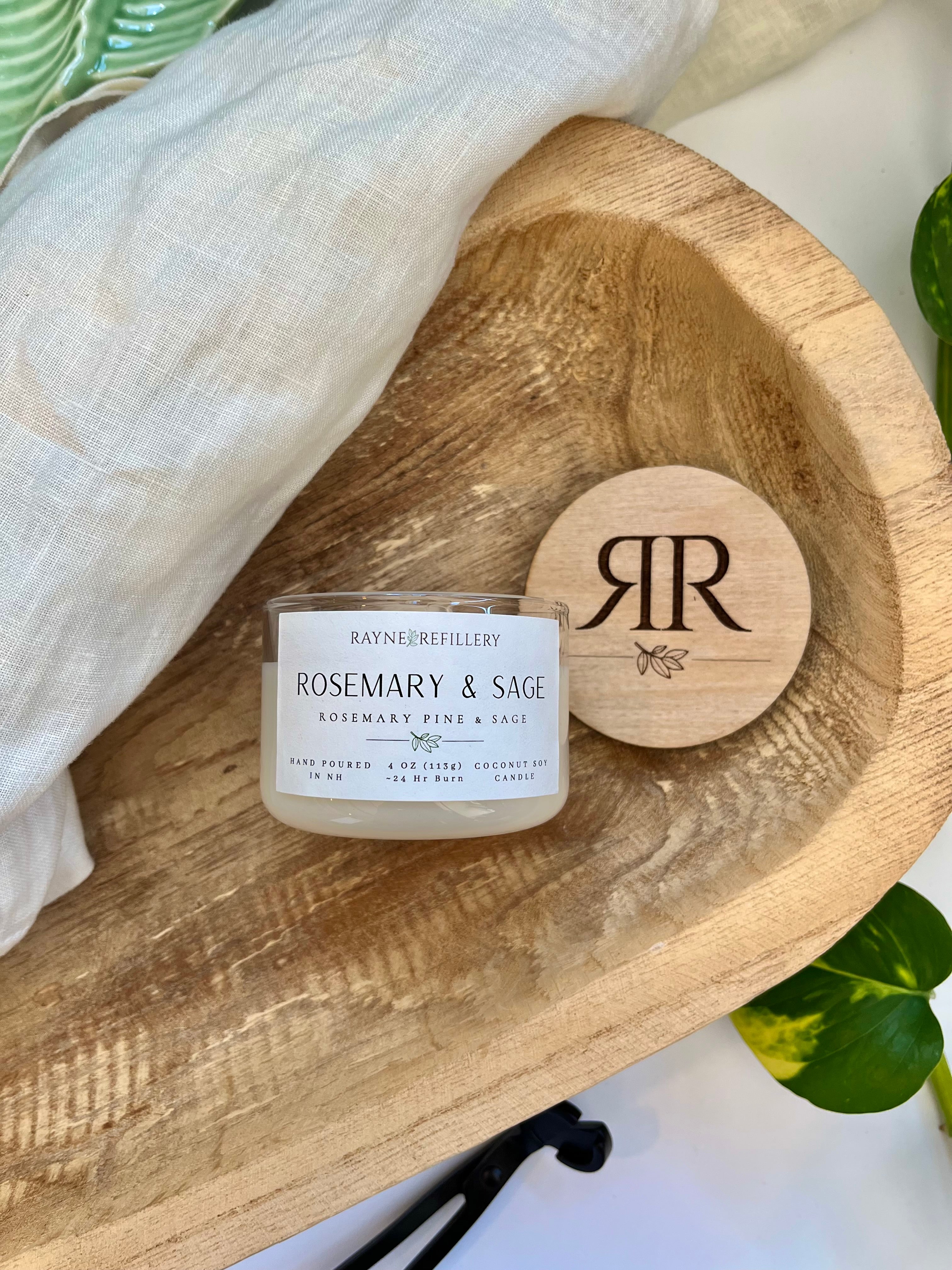 Rosemary & Sage - Coconut Soy Wax Candle