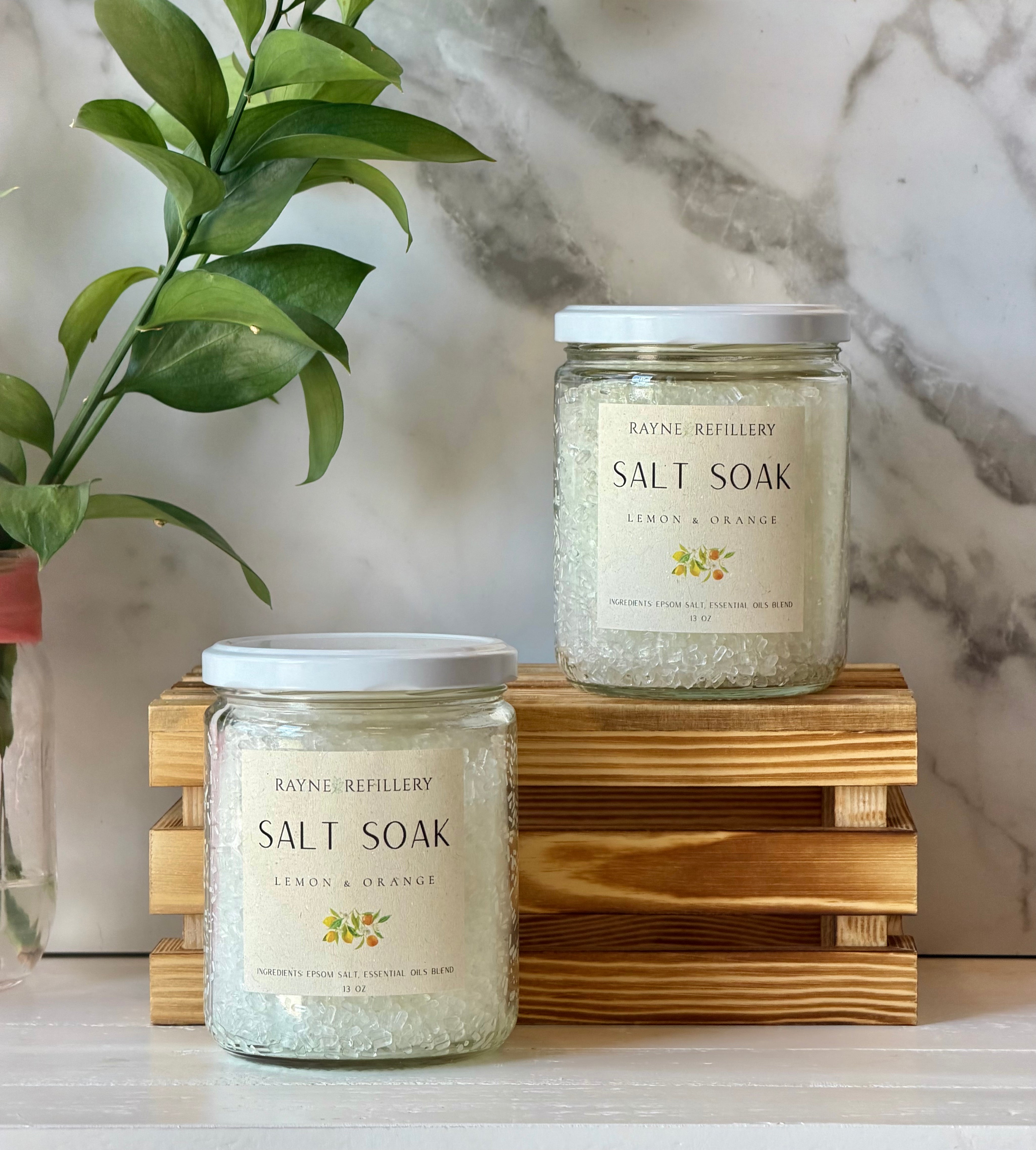 Citrus Bath Salt Soak - Energizing Aromatherapy for Mood & Muscle Relief