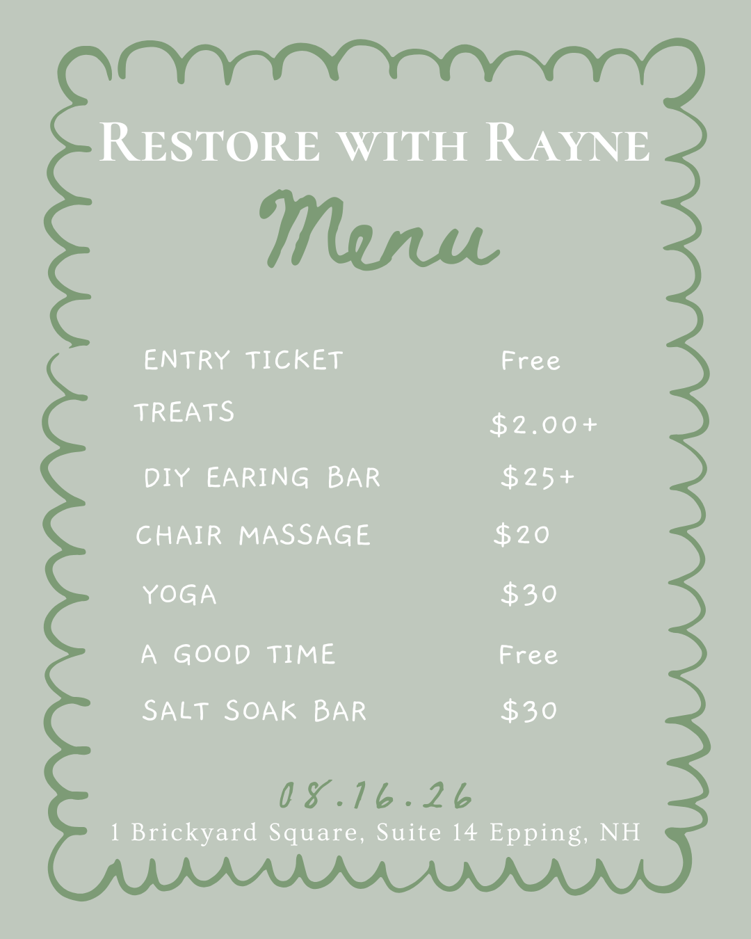 Restore with Rayne 8/16/26