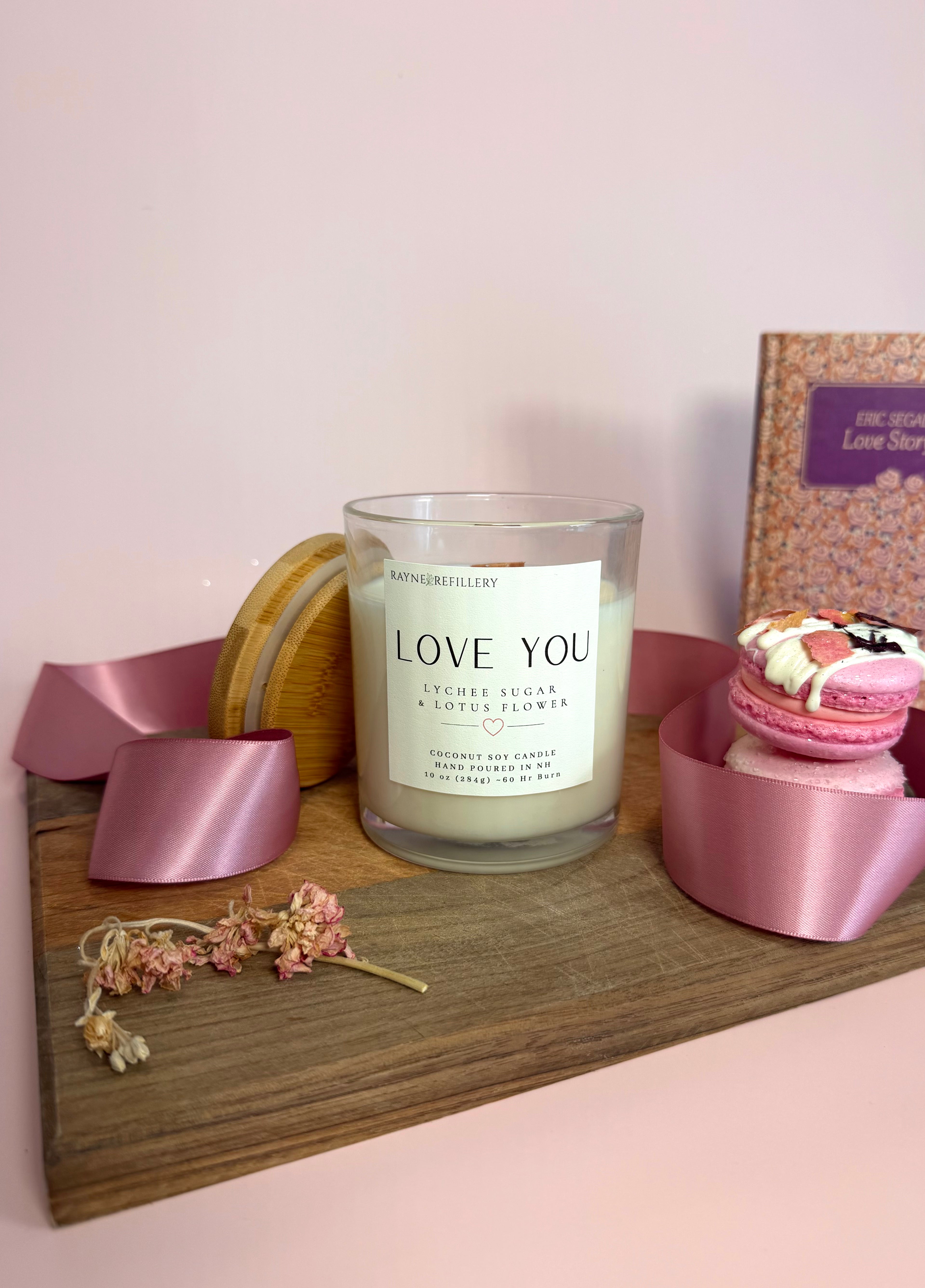 Love You - Coconut Soy Wax Candle - Valentine's Collection