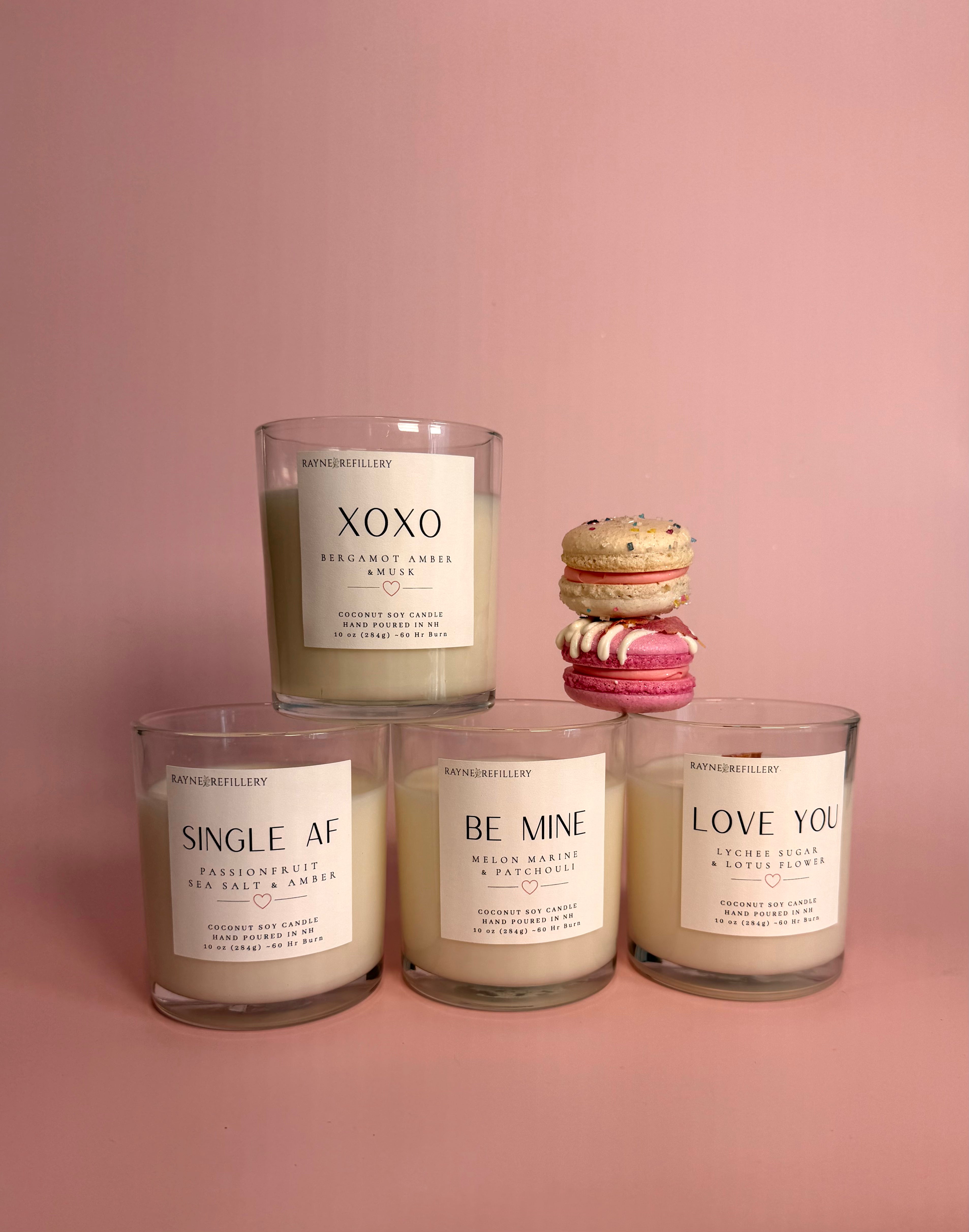 XOXO - Coconut Soy Wax Candle - Valentine's Collection