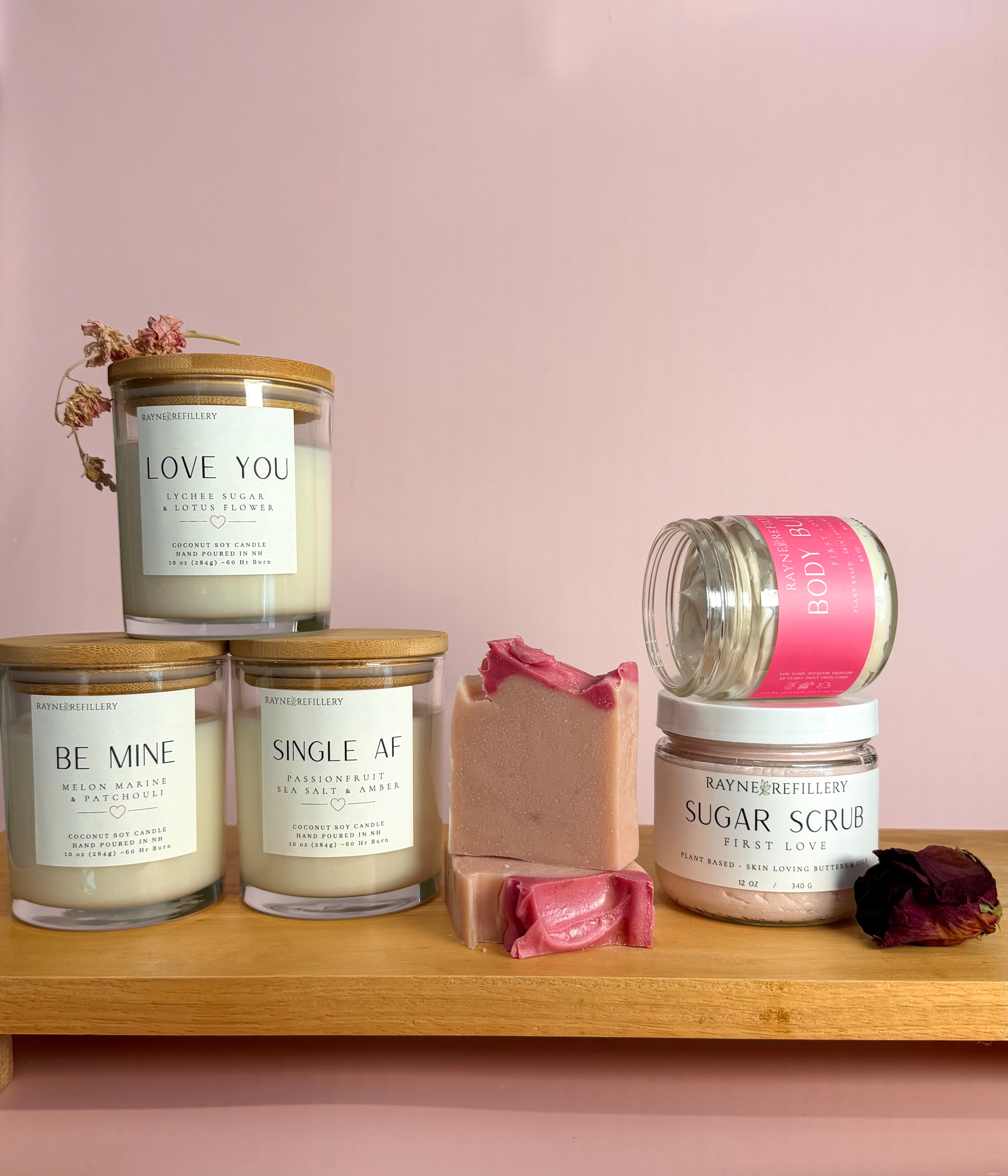 Single AF - Coconut Soy Wax Candle - Valentine's Collection