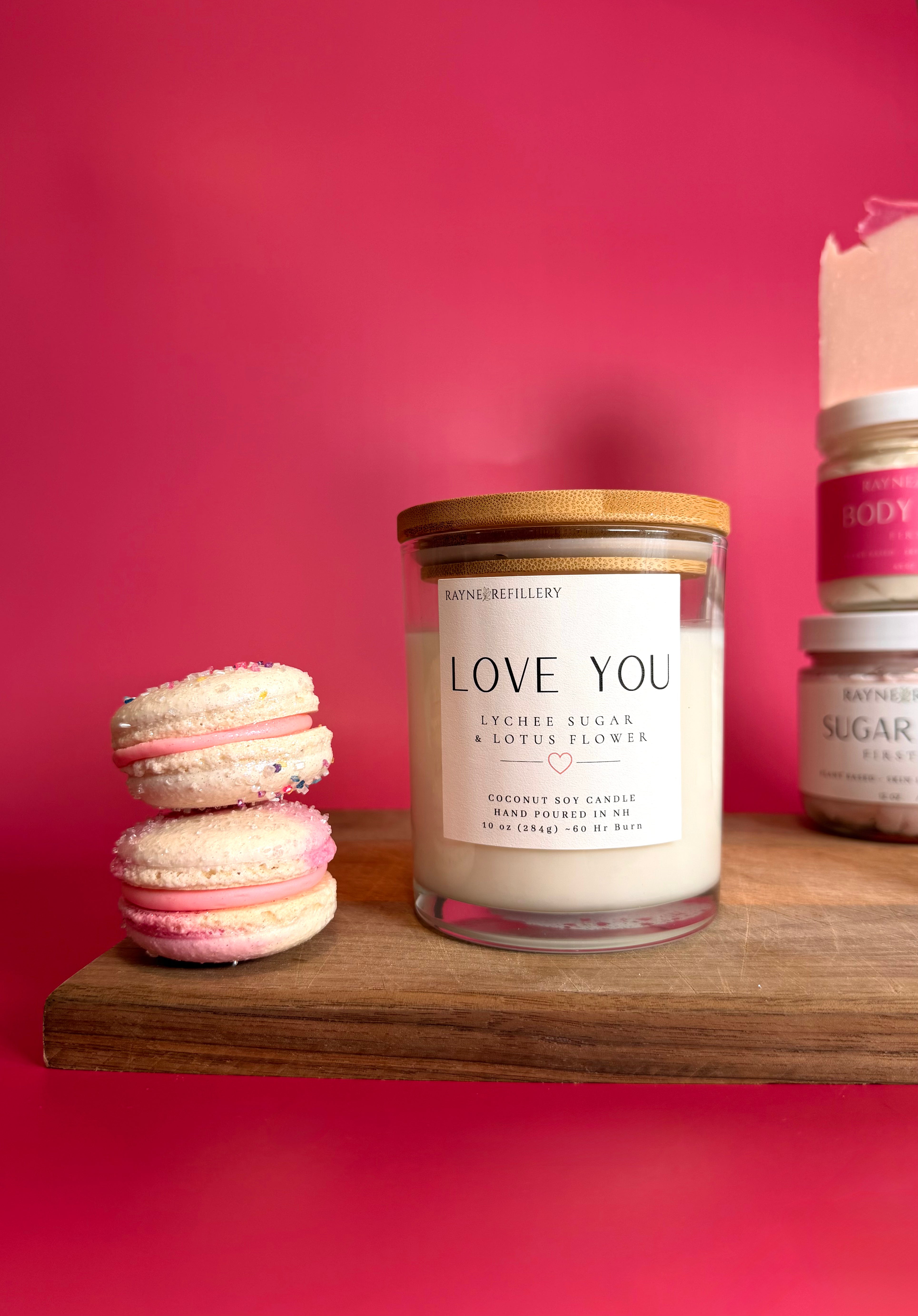 Love You - Coconut Soy Wax Candle - Valentine's Collection
