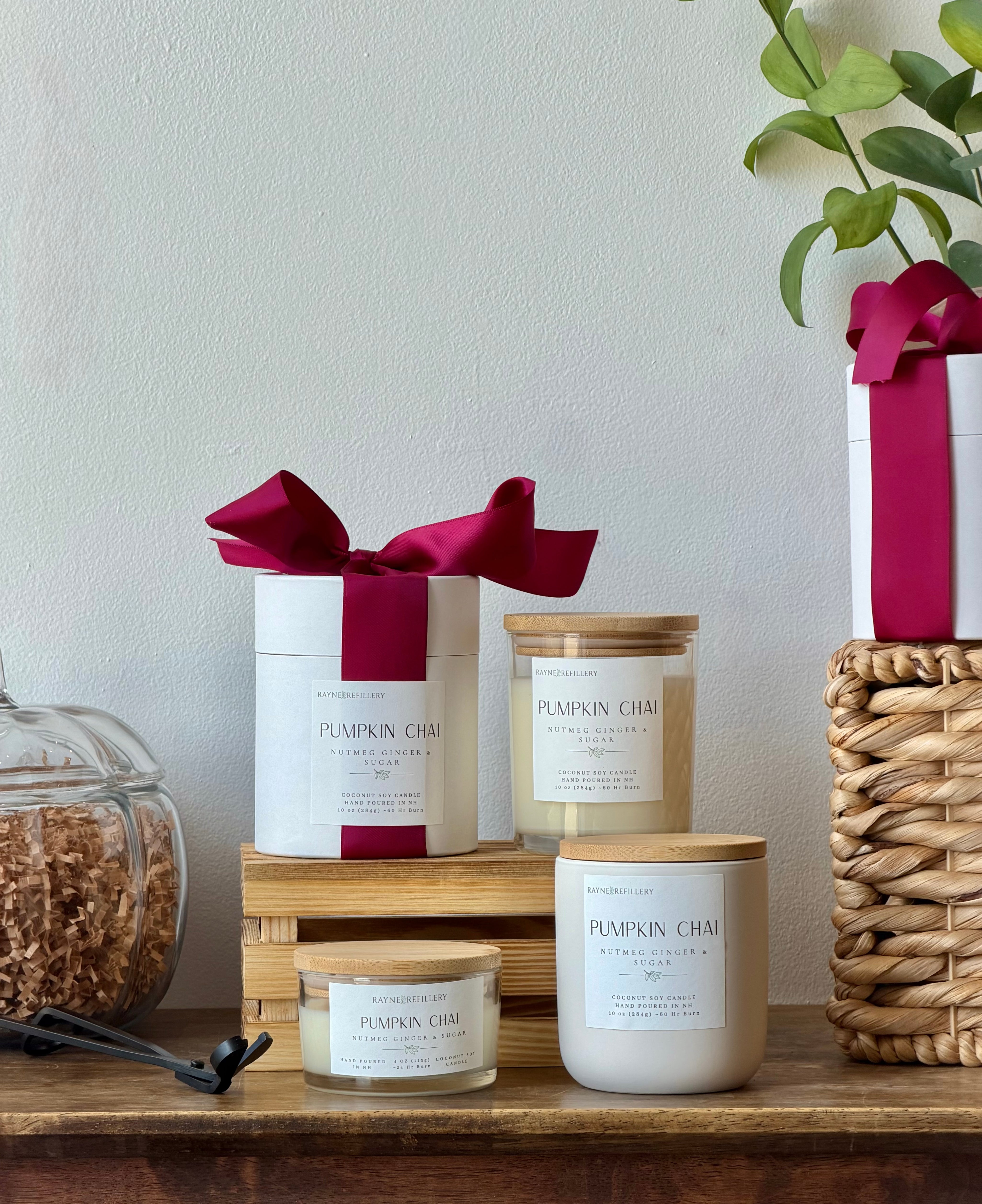 Holiday Candle Trio | Pumpkin Chai, Sleigh Ride & Mistletoe