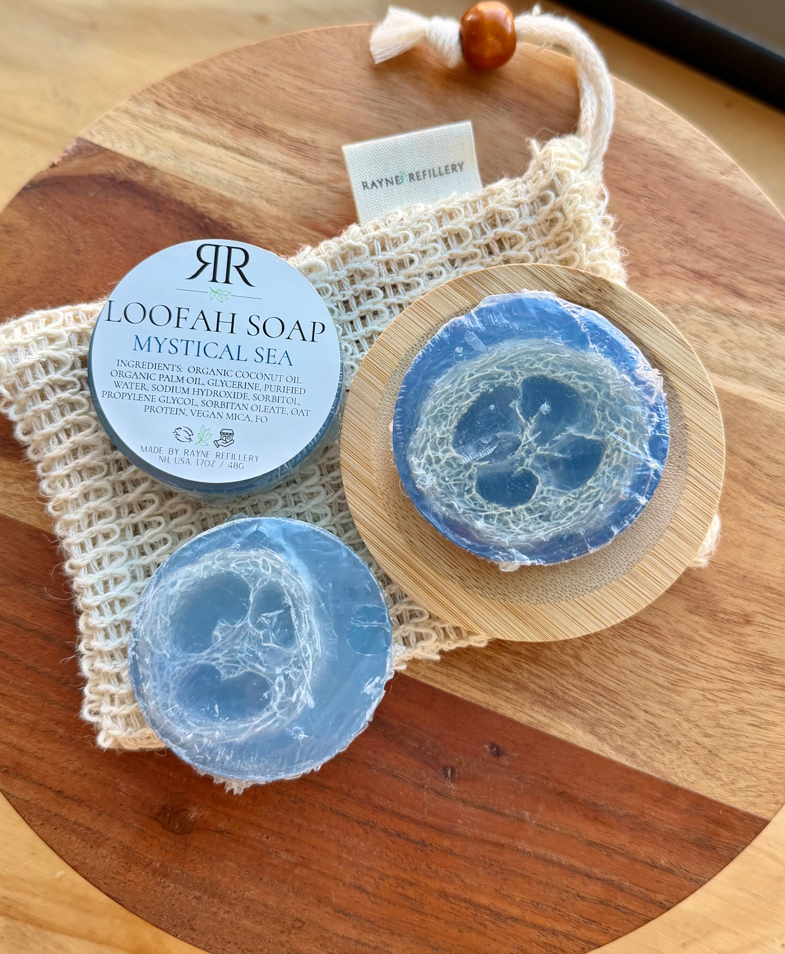 Loofah Soap Bar – Mystical Sea | Exfoliating Vegan Soap