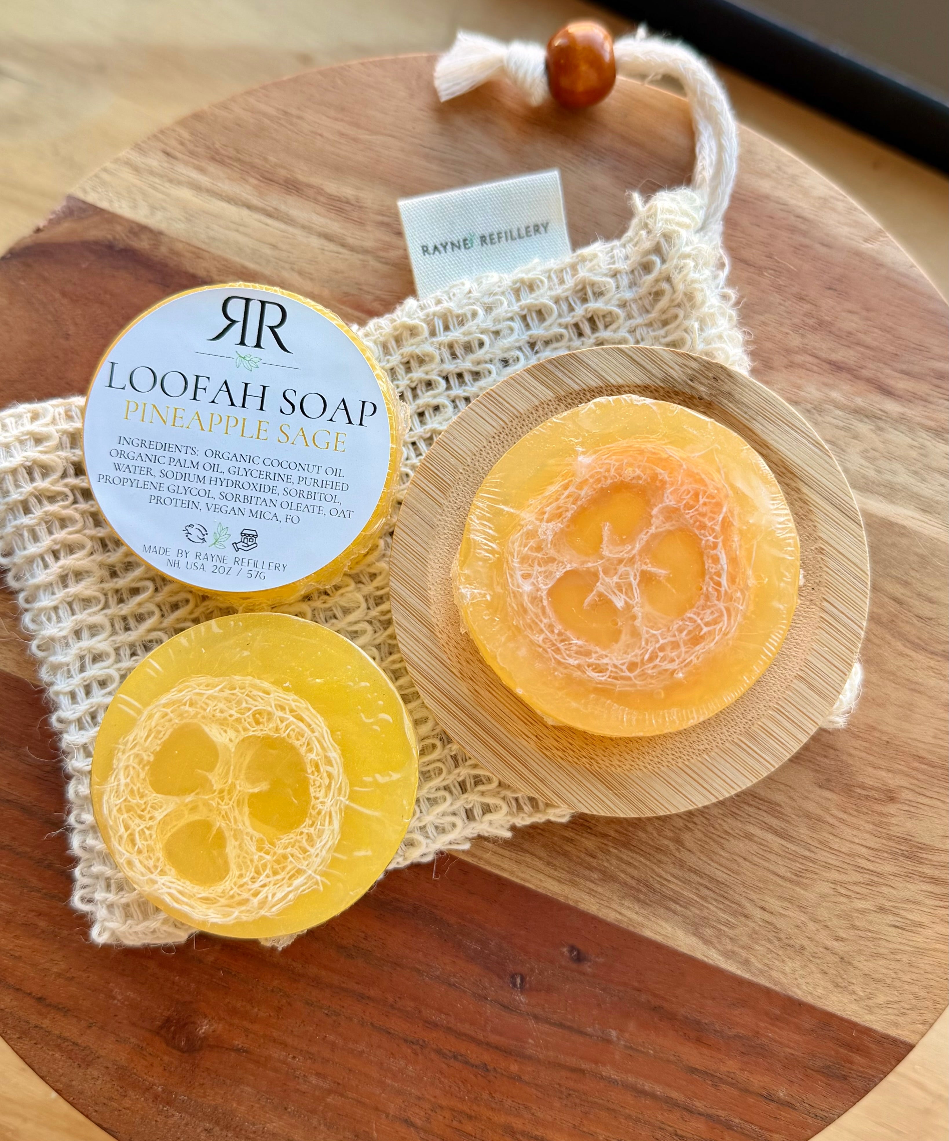 Handmade Loofah Soap - Pineapple Sage