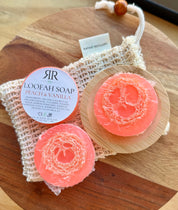 Handmade Loofah Soap - Peach & Vanilla