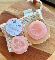 Handmade Loofah Soap - Sunkissed Plum