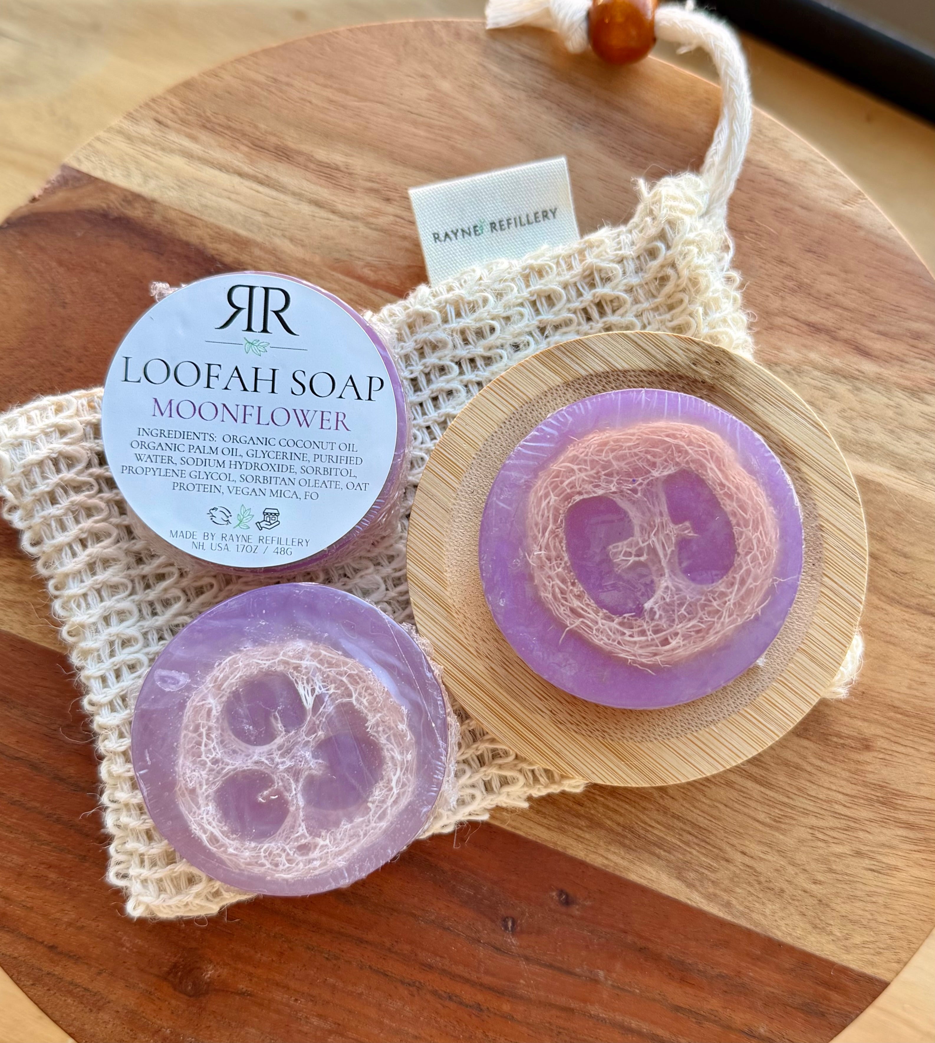 Handmade Loofah Soap - Moonflower