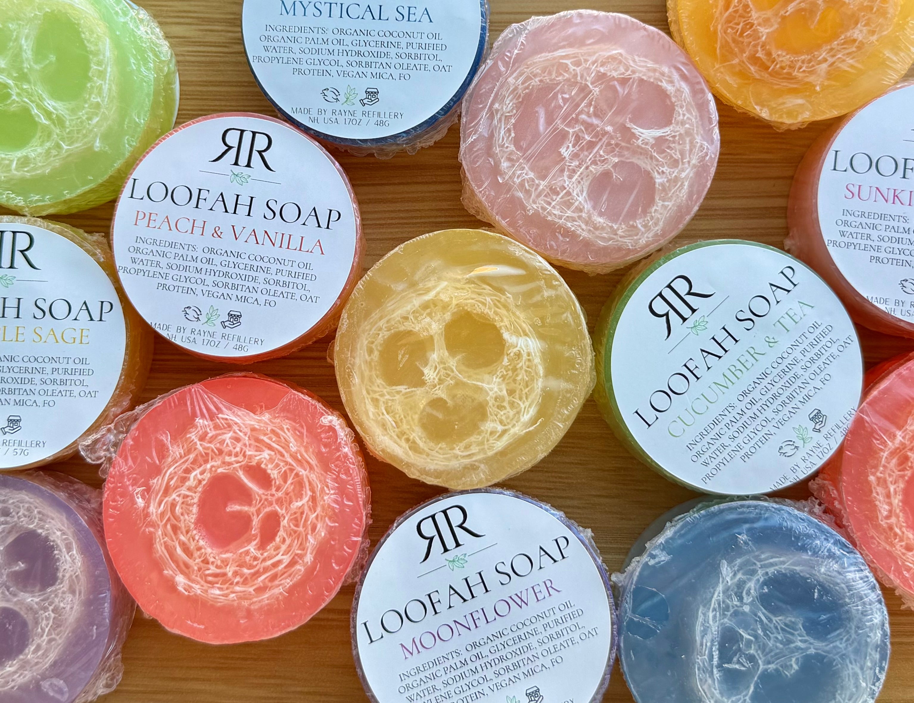 Handmade Loofah Soap - Sunkissed Plum