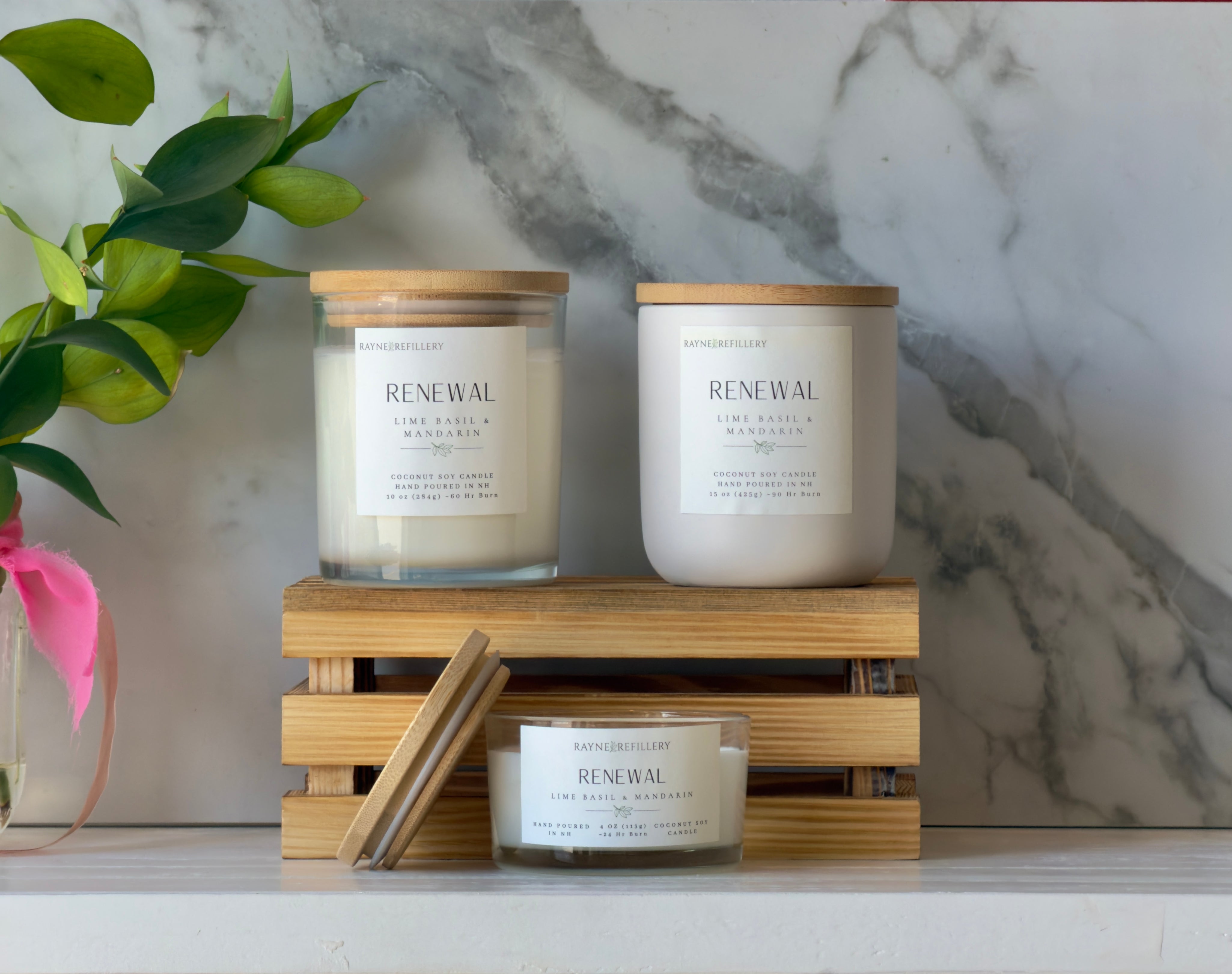 Renewal – Handmade Natural Coconut Soy Candle