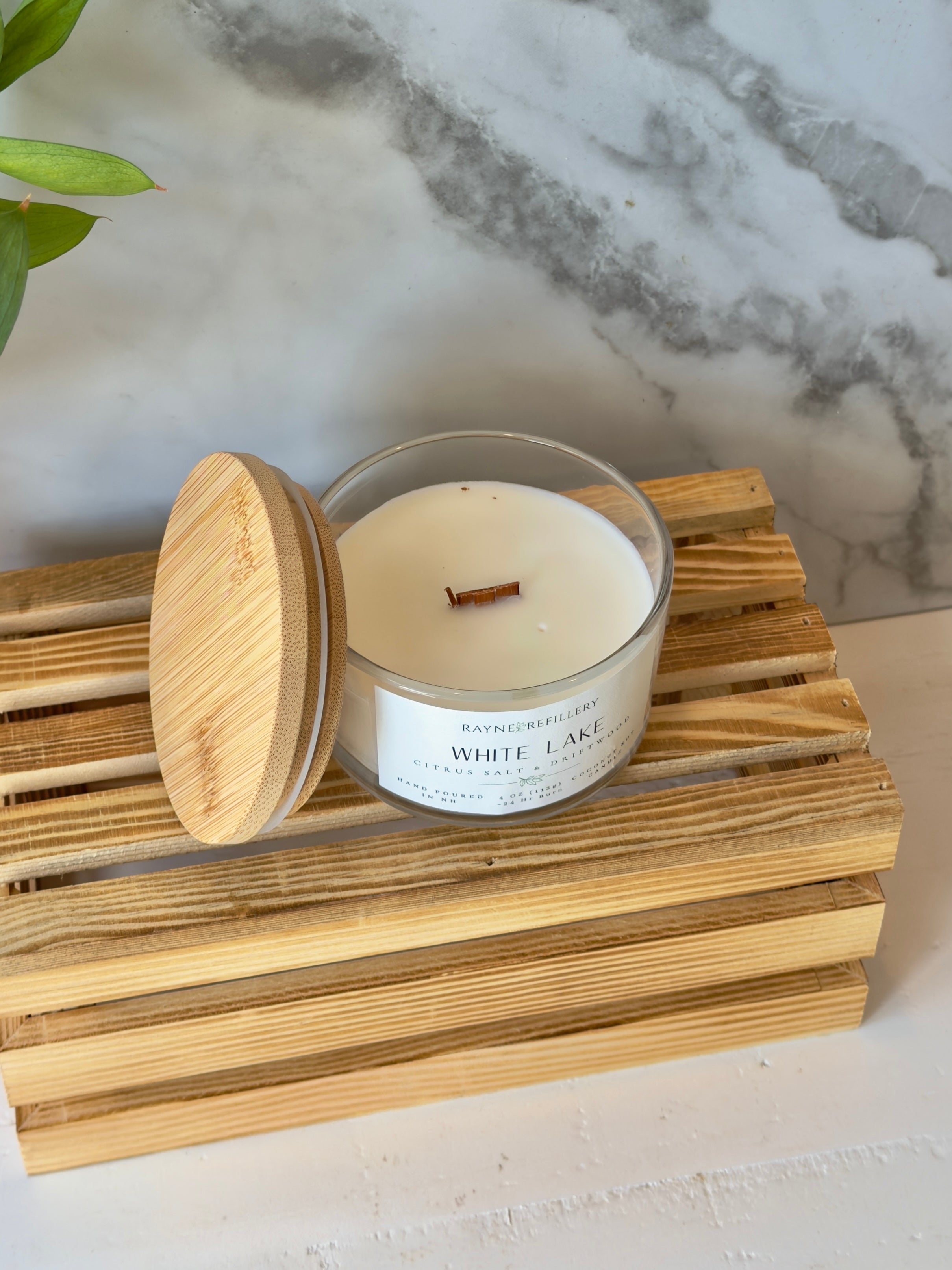 White Lake – Handmade Natural Coconut Soy Candle | New Hampshire