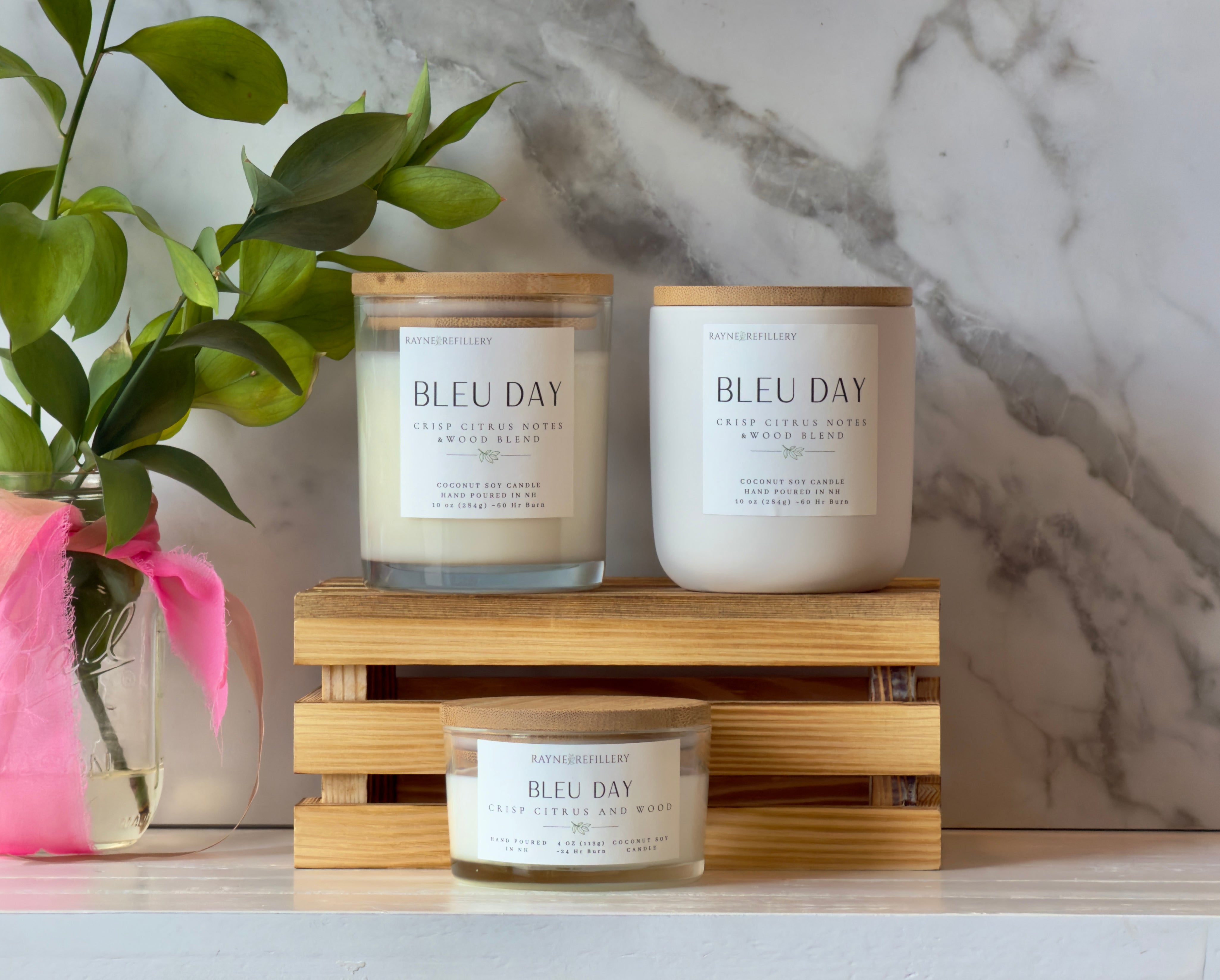 Bleu Day – Natural Handmade Coconut Soy Candle