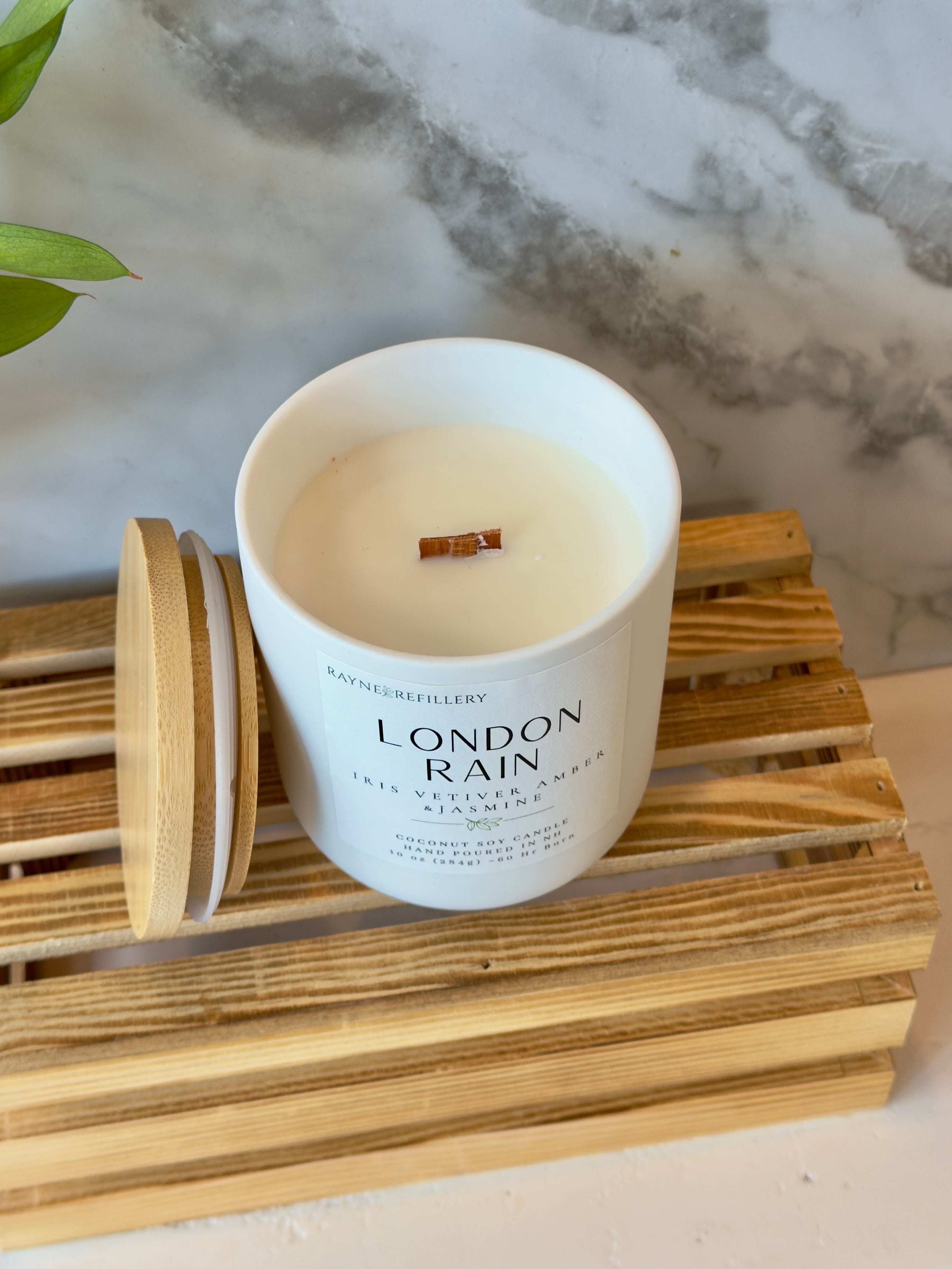 London Rain – Natural Clean Burning Coconut Soy Candle