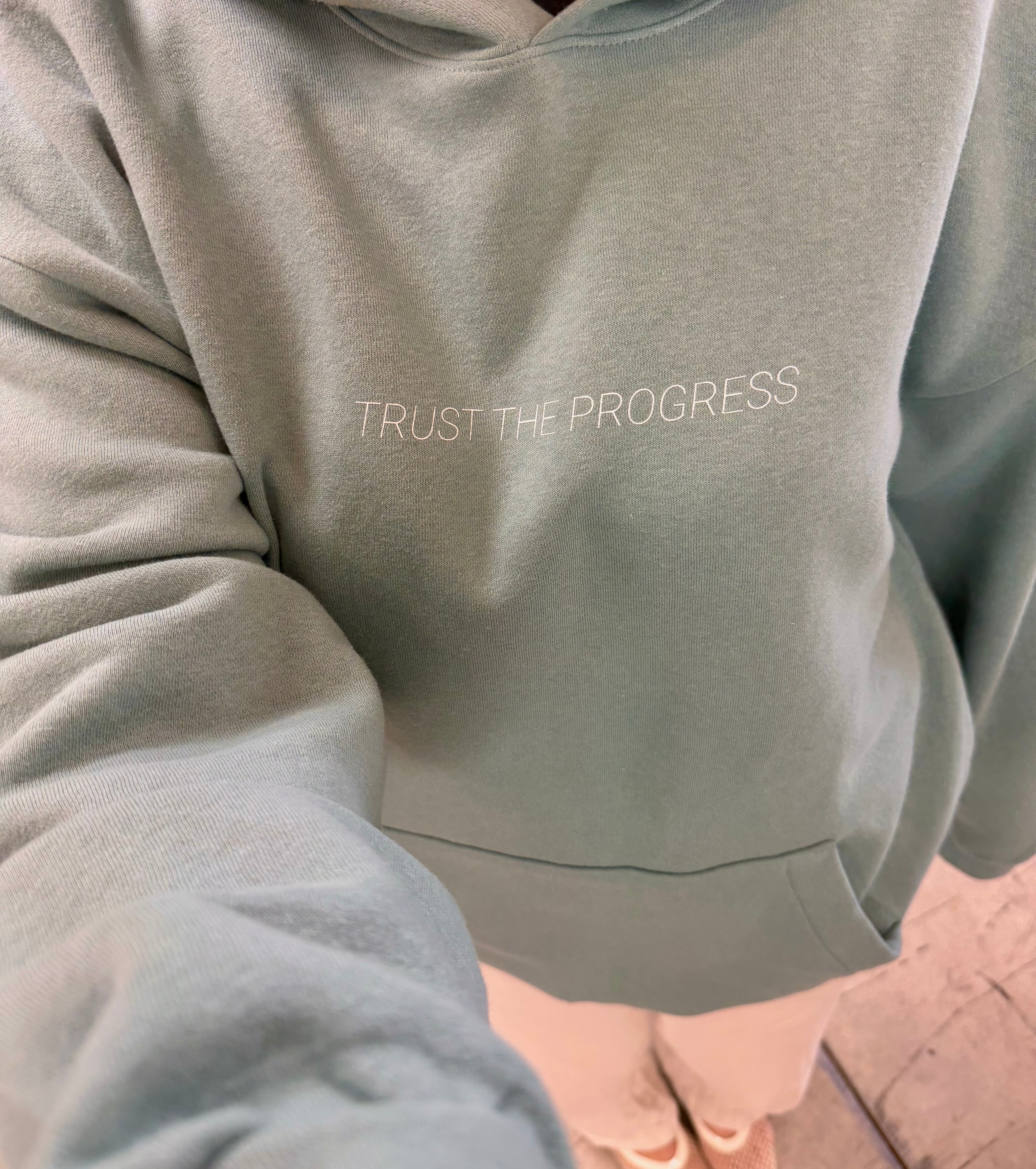 Trust The Progress Mental Health Hoodie Arctic