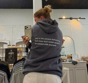 Trust The Progress Mental Health Hoodie Asphalt